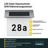 MeLiTec Solar-Hausnummer SH01, moderne LED-beleuchtete Produktbild-Vorschau 2