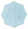 Sonnenschirm - hellblau/weis - gestreift - 180 cm - Produktbild-Vorschau 2