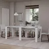 Rozkládací konzola 90x25/181 cm úzká bílá jasan Náhled obrázku produktu 6