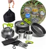 Kempingové nádobí pro venkovní kuchyňské vybavení s příbory Náhled obrázku produktu 3