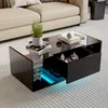 UnboxG LED-Couchtisch Schwarz Hochglanz, App & Produktbild-Vorschau 5