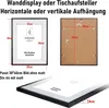 Bilderrahmen Aluminium schwarz 30x40cm Acrylglas modern Produktbild-Vorschau 3