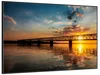 Wallario Wandbild Brücke bei Sonnenuntergang, Größe: 61 x Produktbild-Vorschau 2