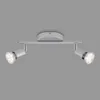 LED Spotleuchte Deckenleuchte 2xGU10 6W schwenkbar Metall Produktbild-Vorschau 6