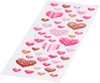 A sheet of heart-shaped stickers on a white background. Podgląd zdjęcia produktu