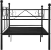Łóżko metalowe 'Granada' 90x200 cm stalowe czarne Podgląd zdjęcia produktu 5