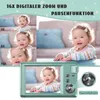 A collage of images showcasing a digital camera and its zoom features with a baby as the subject. Náhľad obrázku produktu