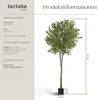 tectake® Künstlicher Olivenbaum Oleand verschiedene Größen Produktbild-Vorschau 5