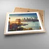 Gerahmtes Poster - Rahmen in heller Eiche - New York Brücke Produktbild-Vorschau 3