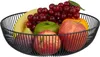 Relaxdays Obstschale Metall, runder Obstkorb, HxD: 8 x 28 Produktbild-Vorschau 1