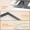 ZMH LED Deckenlampe Wohnzimmer Deckenleuchte Dimmbar 43W Produktbild-Vorschau 8