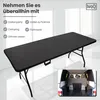IvoQ Klapptisch – 180 cm – Rattan-Optik – Schwarz – Produktbild-Vorschau 5