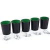 Lot de 5 gobelets à dés en cuir, avec 25 dés : jeu de dés, Voir les images du produit 5
