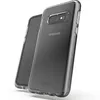 A transparent phone case is shown on a white background. Produktbild-Vorschau