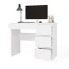 Mijas Laptop Desk Rechts Matt Weiss 4 Schubladen Produktbild-Vorschau 2