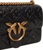 A close-up of a black handbag with gold bird embellishments. Náhled obrázku produktu