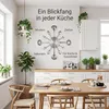 Horloge murale pour la cuisine | Horloge design en acier Voir les images du produit 2