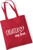 Huuraa Jutebeutel Croatia my love 10 Liter Classic Red Produktbild-Vorschau 1