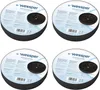 Four round packaging units of Wessper activated carbon filters are arranged in a 2x2 grid. Voir les images du produit