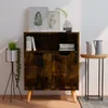 vidaXL Príborník Smoked Oak 60x30x72 cm Inžinierske drevo Náhľad obrázku produktu 1