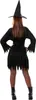 Hexe Schwarze Magie Halloween Zauberhut Kostüm Mantel Kleid Produktbild-Vorschau 4