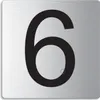 Türnummer I Zimmernummer I EdeIstahI TürschiId "6" I 85x85 Produktbild-Vorschau 1