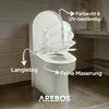 Sedile per WC AREBOS Duroplast a forma di D | Con Anteprima dell’immagine prodotto 8