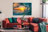 MuchoWow® Poster Sonnenuntergang - Wasser - Welle - Orange Produktbild-Vorschau 2