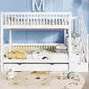 Letto a castello Sweiko con letto estraibile, lettino con Anteprima dell’immagine prodotto 4