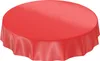 Tischdecke Wachstuch PVC abwaschbar Einfarbig Rot Rund Produktbild-Vorschau 1