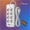 Reagle Steckdosenleiste 3m 8 Steckdosen 230V 6 USB Produktbild-Vorschau 8