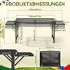 ACXIN Buitenmeubel, zwart, 120x60 cm, inklapbare Productafbeelding-voorbeeld 2
