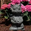 Süsser Gartendrache Yoga Drache Figur Gartenfigur 27 cm Produktbild-Vorschau 8
