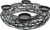 Adventskranz "Black" aus Metall, schwarz, rund, Ø 38 cm, Produktbild-Vorschau 2