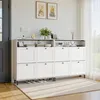 BEALIFE Úzká skříň na boty 100x24x108 cm se 4 dvířky | Náhled obrázku produktu 9