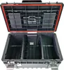 An open black toolbox with red trim, showing its internal compartments. Anteprima dell’immagine prodotto