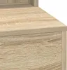 A close-up view of a wooden surface with visible grain patterns, likely part of a piece of furniture. Voir les images du produit