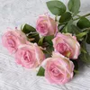 5 Kunstrosen aus Seide, 51 cm, künstliche Blumen, Rot Náhled obrázku produktu