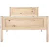 The Living Store Massivholzbett Kiefer 100x200 cm Produktbild-Vorschau 4