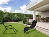 Chaise longue de jardin avec appui-tête, structure pliable, Voir les images du produit 4
