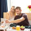 Relaxdays Betttablett Bambus, klappbare Beine, erhöhter Produktbild-Vorschau 3