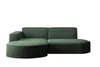 A modern, modular sectional sofa in a deep green corduroy fabric, shown against a white background. Náhled obrázku produktu