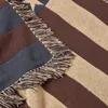 HOMESCAPES Jacquard-Decke Stars & Stripes im Vintage-Stil – Produktbild-Vorschau 4