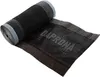 A roll of black roofing material with gray trim, partially unrolled, against a white background. Produktbild-Vorschau