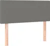 vidaXL Testiera grigio scuro 100x5x78/88 cm in tessuto Anteprima dell’immagine prodotto 1