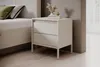 Nachtkastje, nachtkast, FERRATO, 54 cm, beige, geribbeld, Productafbeelding-voorbeeld 3