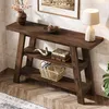 Consolle in legno massiccio, tavolo da ingresso in stile Anteprima dell’immagine prodotto 6