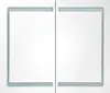 A product shot of a mirrored cabinet with LED lighting. Produktbild-Vorschau