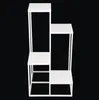 A white, multi-tiered plant stand against a black background. Anteprima dell’immagine prodotto