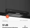 Klarstein SlimVent Hotte Aspirante, 60 cm Hotte de Cuisine Voir les images du produit 5